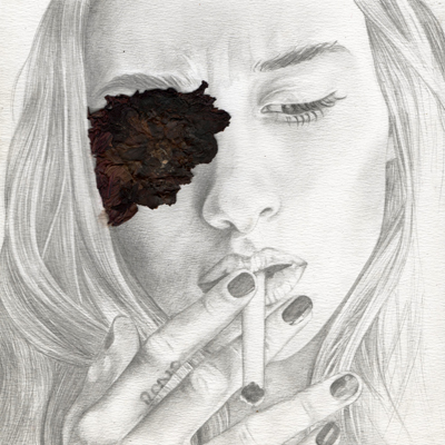 Anielka Hampson Drawing Study for Femme Fatale Series 15